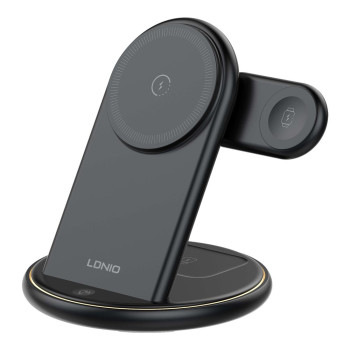Беспроводное Зарядное Устройство LDNIO WL02 5in1 25.5W для iWatch, Black