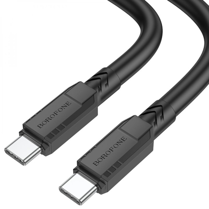 USB кабель Borofone BX81 60W Type-C to Type-C 1м, Black