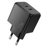 Сетевое зарядное устройство Hoco CS16A 1USB-C / 1IP PD / QC 20W, Black