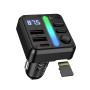 Автомобильный FM-модулятор Hoco E89 Type-C PD30W / USB QC3.0 45W, Black