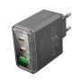 Сетевое Зарядное Устройство Borofone BAS34A Type-C / USB QC3.0 PD65W 3A, Black