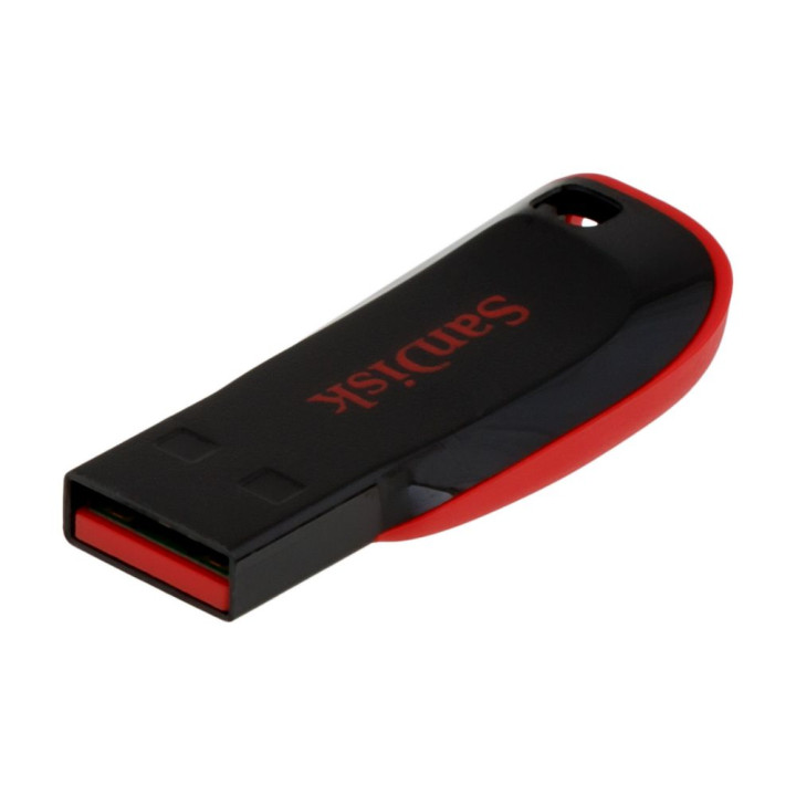 USB флешка Flash Drive SanDisk Cruzer Blade 128gb, Black-Red