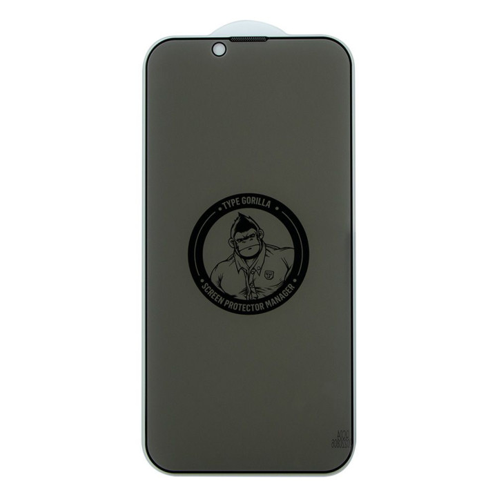 Защитное Стекло Type Gorilla 0.33мм 2.5D HD Anti-Peep NPT14 для Apple iPhone 13 Pro Max / 14 Plus, Black