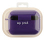 Чохол - футляр Silicone Case with microfibra для Airpods Pro 3, Purple