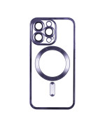Чехол - накладка TPU Metallic Full Camera with Magsafe для iPhone 13