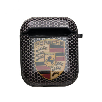 Чехол-футляр для наушников Apple Airpods Glossy Brand, Porsche
