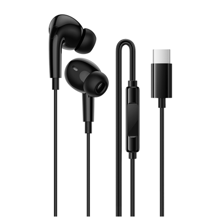 Проводные наушники Borofone BM100 Pro Type-C, Black