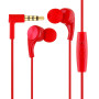 Навушники-гарнітура Remax RM-569 jack 3,5мм 1.2m, Red
