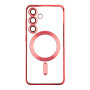 Чехол TPU Metallic Full Camera with Magsafe для Samsung Galaxy S24 dark purple