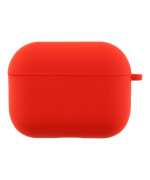 Чехол - футляр Silicone Case with microfibra для Airpods Pro 3, Red