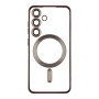 Чехол TPU Metallic Full Camera with Magsafe для Samsung Galaxy S24 dark purple
