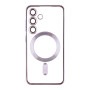 Чехол TPU Metallic Full Camera with Magsafe для Samsung Galaxy S24 dark purple