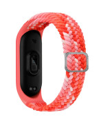 Ремешок для Xiaomi Mi Band 3 / 4 / 5 / 6 / 7 Elastic adjustment, Colorful Red