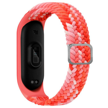Ремінець для Xiaomi Mi Band 3 / 4 / 5 / 6 / 7 Elastic adjustment, Colorful Red