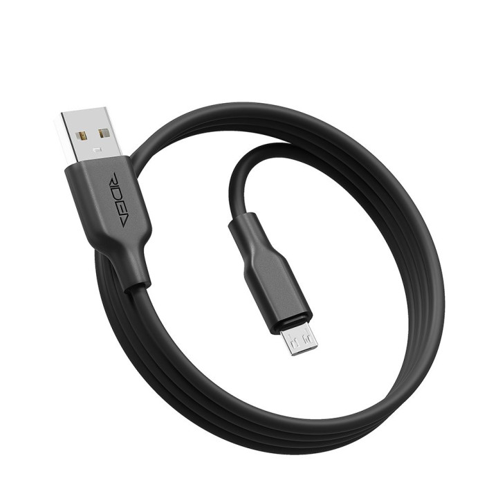 USB Data-кабель Ridea RC-AI21 AirSiliconePro 3A Micro 1m, Black