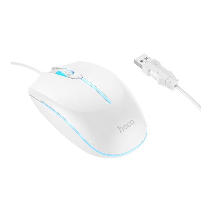 Ігрова USB мишка Hoco GM37 Wonderful, White