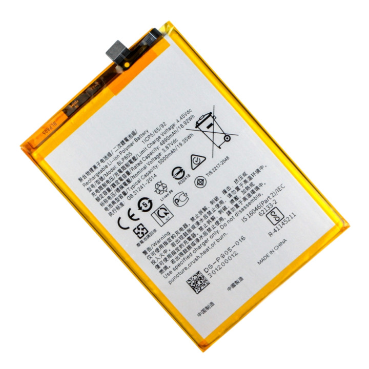 Аккумулятор BLP805 для Oppo A16 / 16s / A32 / A53 / A53s / A54 / A54s / A55 / A74 5G / A93 5G 5000mAh, AAAA