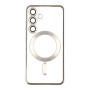 Чехол TPU Metallic Full Camera with Magsafe для Samsung Galaxy S24 dark purple