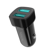 Автомобільний зарядний пристрій Ridea RCC-21012 Grand 2USB, Black