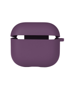 Чехол-футляр для наушников Silicone Case with microfibra для Airpods 4, Grape