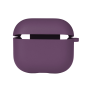 Чехол-футляр для наушников Silicone Case with microfibra для Airpods 4, Grape