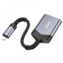 Переходник Hoco UA25 2-in-1 card reader Lightning, Gray