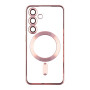 Чехол TPU Metallic Full Camera with Magsafe для Samsung Galaxy S24 dark purple