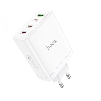 Сетевое Зарядное Устройство Hoco N31 Leader GAN Type-C PD 100W / USB QC 22.5W, White