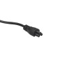Сетевой шнур для блока питания ноутбука 3*0.75 3-Pin 1.5m, Black