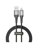 Data - кабель YOKI SOLID YK-SO15 USB to Lightning 1.2m, Black
