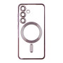 Чехол TPU Metallic Full Camera with Magsafe для Samsung Galaxy S24 dark purple