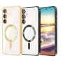Чехол TPU Metallic Full Camera with Magsafe для Samsung Galaxy S24 dark purple