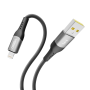 Data - кабель YOKI SOLID YK-SO15 USB to Lightning 1.2m, Black