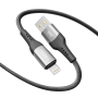 Data - кабель YOKI SOLID YK-SO15 USB to Lightning 1.2m, Black