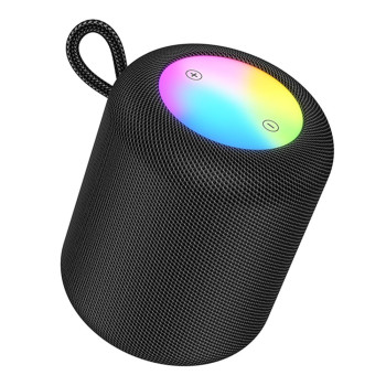 Портативна Bluetooth колонка Hoco HC30 з RGB - підсвіткою 1800mAh, Black