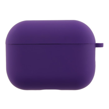 Чехол - футляр Silicone Case with microfibra для Airpods Pro 3, Purple