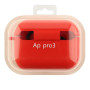 Чохол - футляр Silicone Case with microfibra для Airpods Pro 3, Red