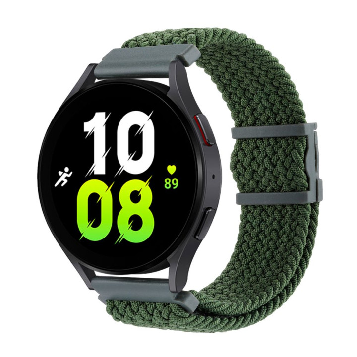 Ремешок Nylon 22mm Elastic Adjustment для Samsung / Amazfit / Huawei, Pine Green