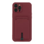 Чохол - накладка TPU Colorfull Pocket Card для iPhone 12 Pro Max red