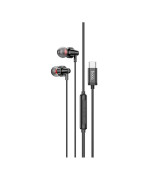 Вакуумные проводные наушники Hoco M90 Type-C 1.2м, Black