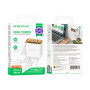 Сетевое Зарядное Устройство Borofone BAS34A Type-C / USB QC3.0 PD65W cable Type-C to Type-C, White