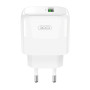 Сетевое Зарядное Устройство XO L135 USB QC 2.0 / 3.0 18W, White