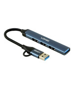 USB Hub LDNIO DS-64U USB To USB3.0*1 / USB2.0*3, Gray