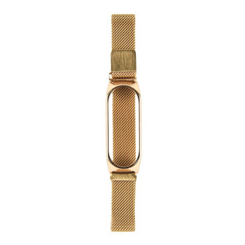Ремешок Milanese Loop для Xiaomi Mi Band 3 / 4 / 5 / 6, Gold