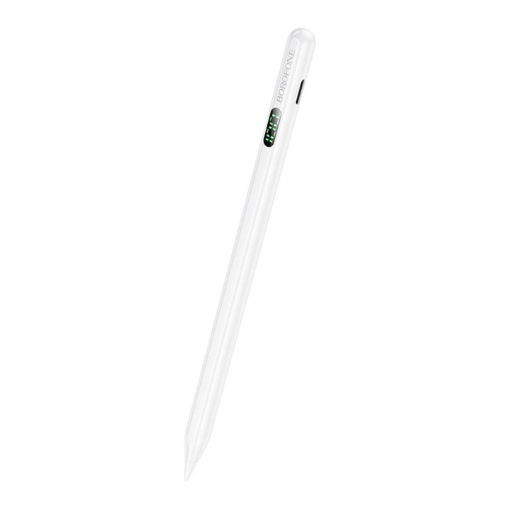 Стилус Borofone BG101 с LED дисплеем для iPad 130mAh, White