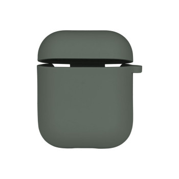 Чохол Silicone Case with microfibra для Airpods 1 / 2, Pine green