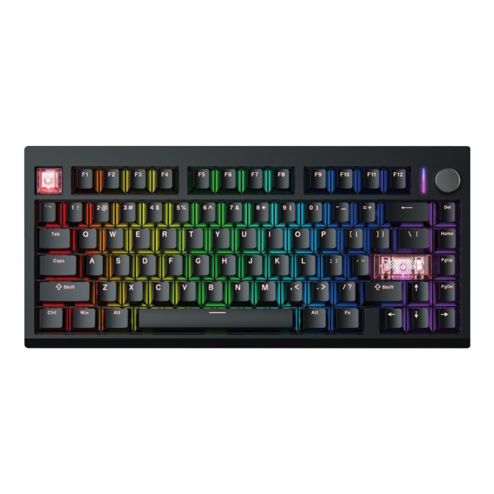 Игровая Bluetooth клавиатура Fantech MAXFIT8 MK921 White Switch с RGB подсветкой, Black