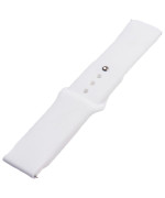 Ремешок Silicone 20mm Original Button Design для Samsung / Amazfit / Huawei, White