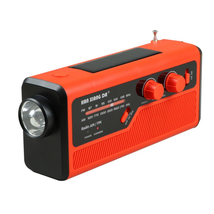 Радіоприймач FM радіо HXD-F992A 2000 mAh, Red