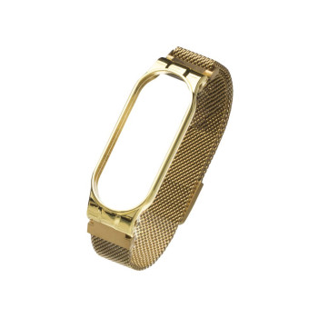Ремешок Milanese Loop для Xiaomi Mi Band 5 / 6, Gold